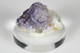 Purple Edge Fluorite Crystal Cluster - China #182790-1